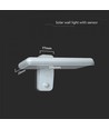15W Solcelle vegglampe LED - IP65, hvit, sensor