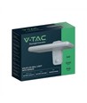 15W Solcelle vegglampe LED - IP65, hvit, sensor