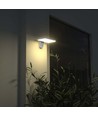 15W Solcelle vegglampe LED - IP65, hvit, sensor