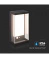 1W Solcelle vegglampe LED - IP54, sort, sensor