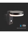 5,5W Solcelle vegglampe LED - IP54, sensor