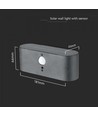 2.5W Solcelle vegglampe LED - IP54, sensor, justerbar spredning
