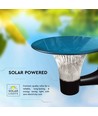 15W Solcelle vegglampe LED - IP65, sort, sensor