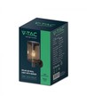 2.5W Vegglampe LED - IP54, sort, sensor, solcelle