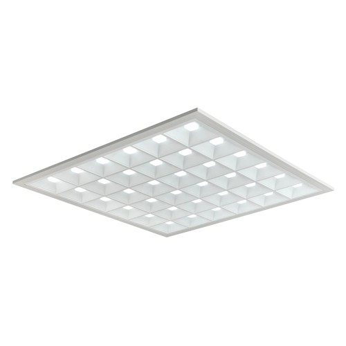 60x60 LED-panel Gitter, 36W - Høyde:35mm, 110lm/w, UGR16, RA90, Philips driver, flicker free, hvit kant