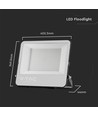 200W LED-lyskaster - 185lm/W, arbeidslampe, utendørs