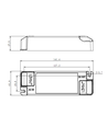 Lifud 40W dimbar LED-driver - 0/1-10V signalgrensesnitt, flimmerfri, bl.a. til store LED-paneler