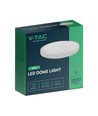 24W LED taklampe - Ø29,5cm, høyde: 5,5cm, hvit kant