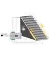 2x5m 12W Trappe LED COB stripsett - 24V DC, IP20, med sensor