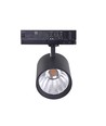 30W 3-faset RA90 skinnespot - 175 lm/W, 38 grader, Sort