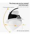 30W Ø16,5cm Downlight - Hull: Ø15 cm, Mål: Ø16,5 cm, 4100lm, Justerbar vinkel