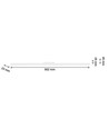 22W RA90 SHIFT lysskinne - Hvit, 90 cm