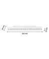 17W RA90 Grid - Hvit, 30 cm, UGR19