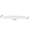 22W RA90 SHIFT Grid - Hvit, 40 cm, UGR19