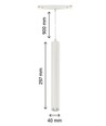 12W RA90 SHIFT pendellampe - Hvit, 30 cm