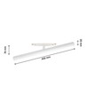 12W RA90 SHIFT Beam - 40 cm, Hvit