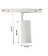 10W RA90 SHIFT skinnespot - 24 grader, Hvit
