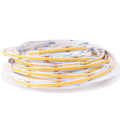 5m 12,5W/m Dot-free COB-LED-stripe RA90 - 24V DC, IP20, 480 LED/m, 5 års garanti