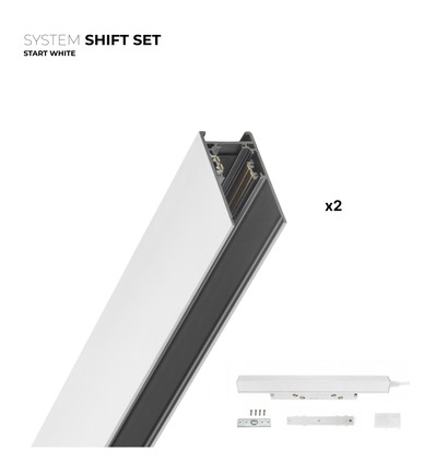 Outlet: Spectrum SHIFT Start sett - 2 meter komplett, Hvit