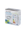 MR16 eller GU10 Downlight-sett - Uten lyskilde, hvit, hull: Ø7,4 cm, mål: Ø8,2 cm