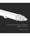120cm 36W vanntett komplett LED-armatur, gjennomgangskoblet - IP65