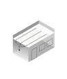 Troldtekt-skinne 120 cm for LED-striper - Innfelt, kan forlenges
