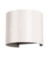 5W LED vegglampe - IP65 utendørs, Rund, Hvit, Justerbar spredning, Inkl. lyskilde