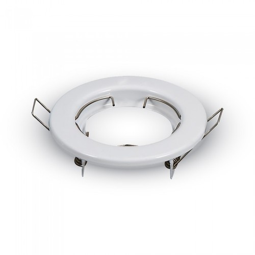 2stk MR16 eller GU10 Downlight kit - Uten lyskilde, blank hvit, Hull: Ø6,5 cm, Mål: Ø8 cm