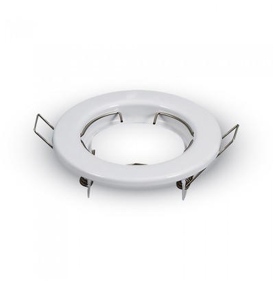 2stk MR16 eller GU10 Downlight kit - Uten lyskilde, blank hvit, Hull: Ø6,5 cm, Mål: Ø8 cm