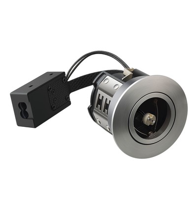 MR16 Downlight Inno88, 12V - Børstet alu, IP44, godkjent i isolasjon