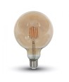 E27 6W LED globepære - Kultråd, Ø12,5 cm, Ekstra varmhvit, 2200K