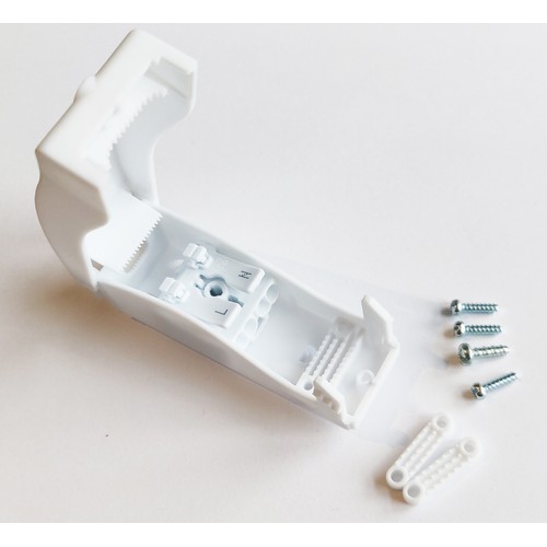 Hvit koblingsboks med hurtigkobling - IP20 innendørs, 2-pol, strekkavlastning