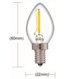 E14 0,7W dimbar minipære