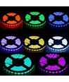 5m 7W/m RGB LED-strip - 12V DC, IP20, 60 LED pr. meter
