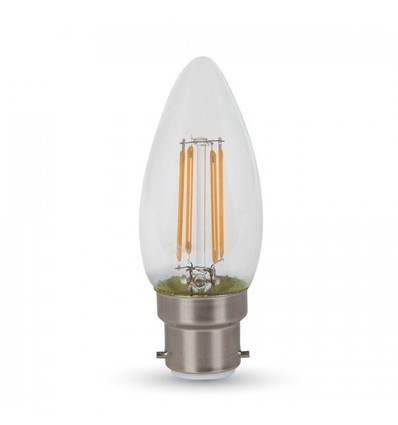 B22 4W LED-kronepære - Samsung LED-chip, glødetråd