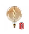E27 8W dimbar LED kjempe globepære - Ø20 cm, Kultråd, ekstra varm hvit, 2000K