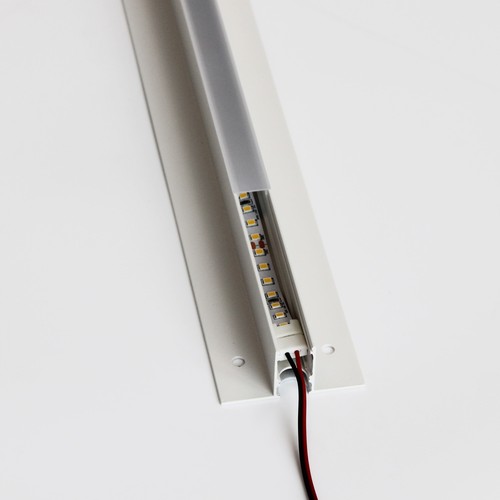 Troldtekt-skinne 120 cm for LED-striper - Innfelt, kan forlenges