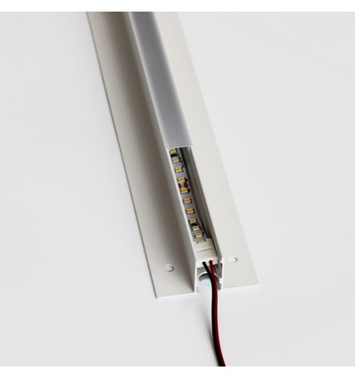 Troldtekt-skinne 120 cm for LED-striper - Innfelt, kan forlenges