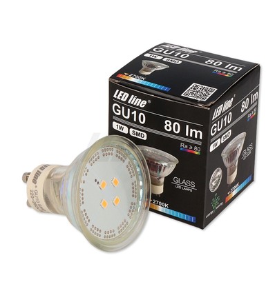 GU10 1W Grønn LED-spot