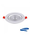 30W Ø22,5cm LED spotlight - Hull: Ø19,5 cm, Mål: Ø22,5 cm, 3 cm høy, Samsung LED chip