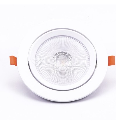 20W Ø17cm LED-spotlight - Hull: Ø14,5 cm, Mål: Ø17 cm, 3 cm høy, Samsung LED-chip