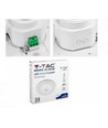 12W LED-sensorlampe - IP20 innendørs, Samsung LED-chip, PIR-sensor, inkl. lyskilde