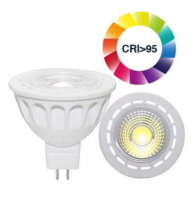 GU5.3 3W dimbar LUX3 LED-spotpære - 12V, MR16, RA 97