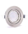 3-pakning 5W innfellingsspot - Stålfront, komplett med GU10-holder og LED-spot