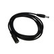 DC Forlengerkabel - 1 m, 5V-24V, svart