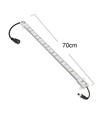 70 cm 4W Trappeprofil i aluminium med LED-stripe - 24V DC, IP65, med støpsel