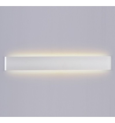 20W LED hvit avlang vegglampe - IP44 utendørs, indirekte, inkl. lyskilde