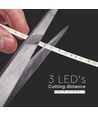 5m 4,8W/m sprutsikker LED-strip - IP65, 30 LED pr. meter