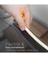 5m 9W/m sprutsikker LED-strip - 24V DC, IP65, 60 LED per meter
