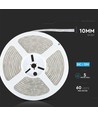 5m 9W/m sprutsikker LED-strip - 24V DC, IP65, 60 LED per meter